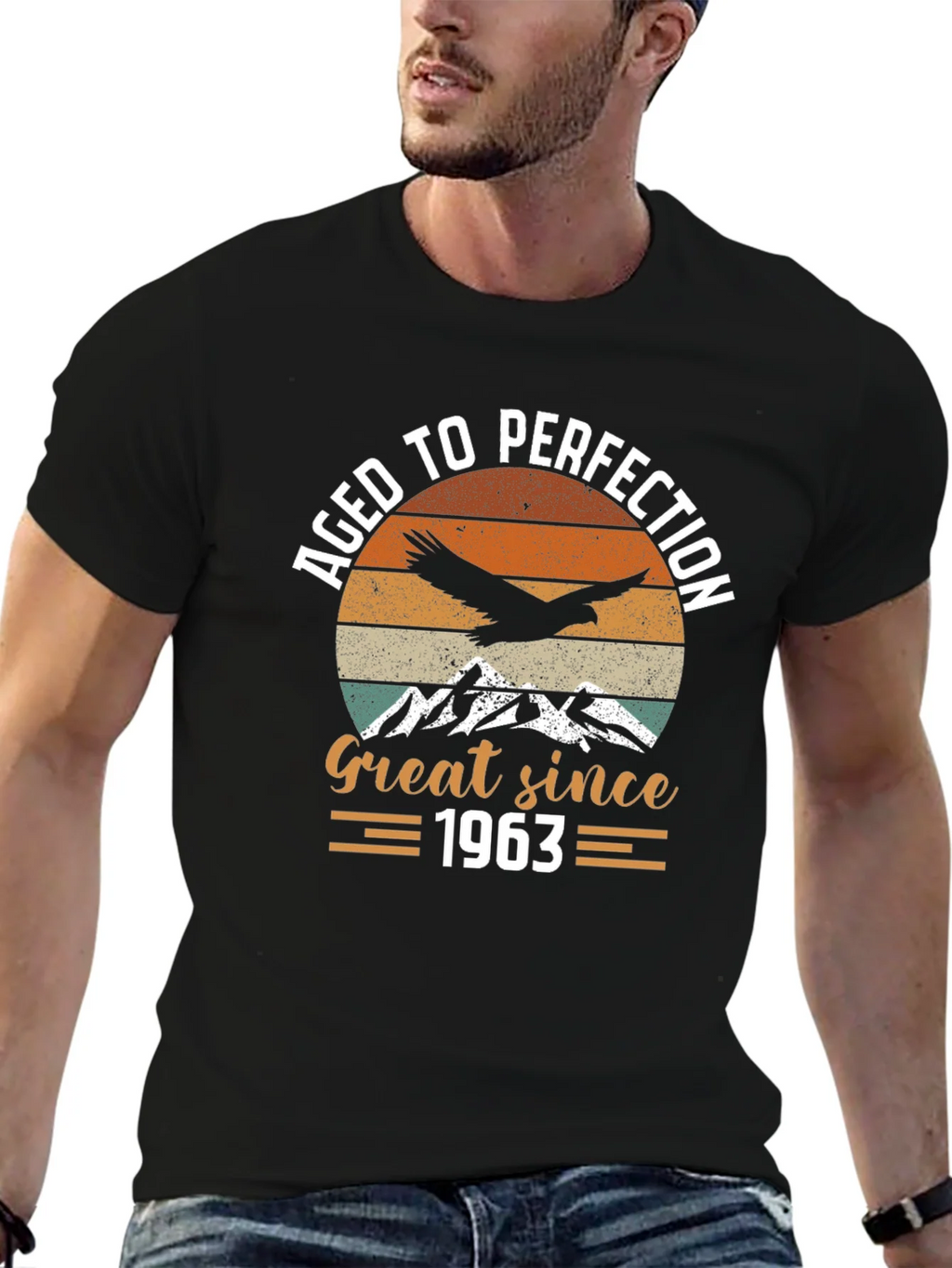 Aged to Perfection Great Since 1963 T-Shirt product image 3