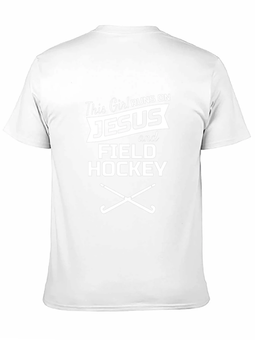 Runs on Jesus and Field Hockey Graphic Tee product image 10