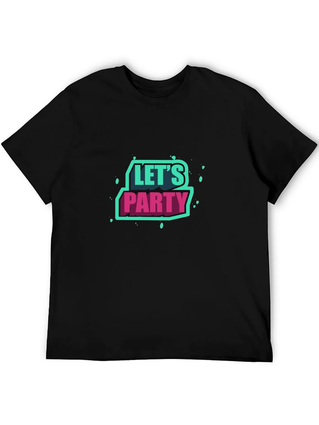 Lets Party Graphic Tee - Black Short Sleeve product image 5