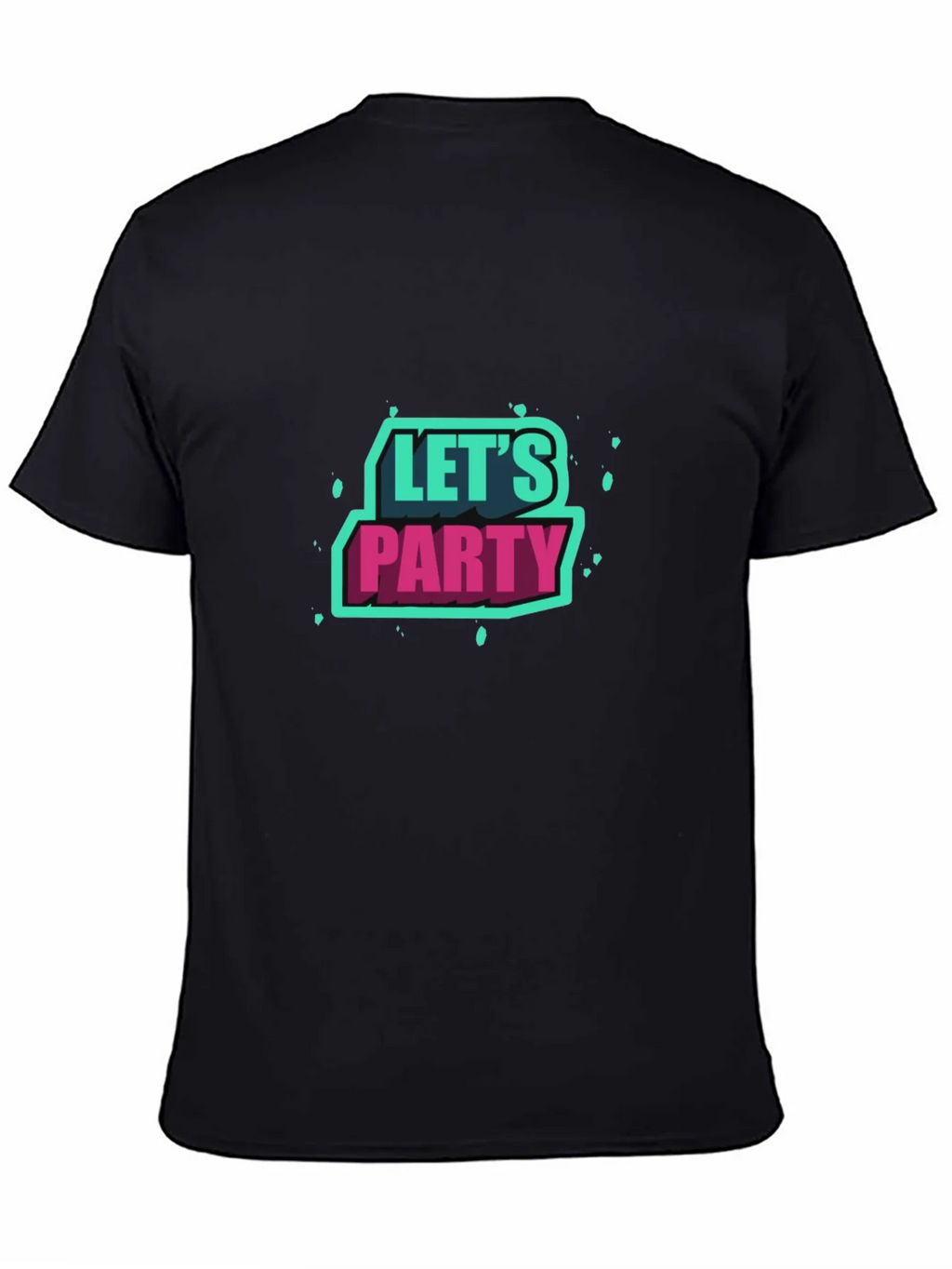 Lets Party Graphic Tee - Black Short Sleeve product image 4
