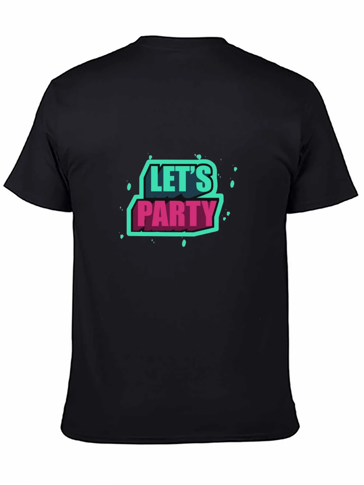 Lets Party Graphic Tee - Black Short Sleeve product image 4