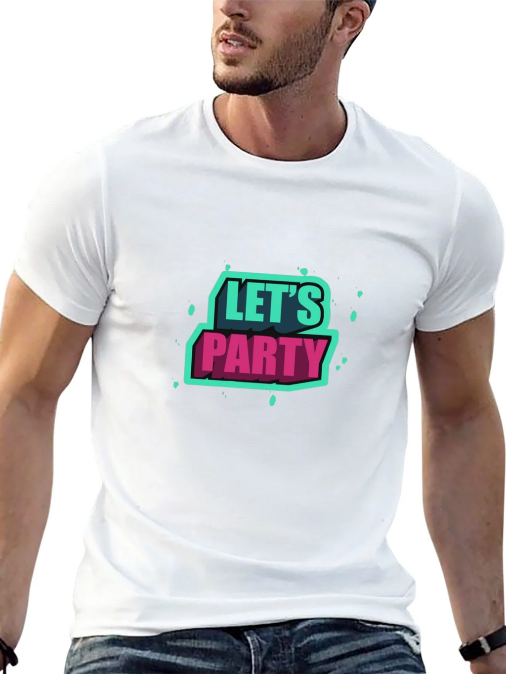 Lets Party Graphic Tee - Black Short Sleeve product image 12