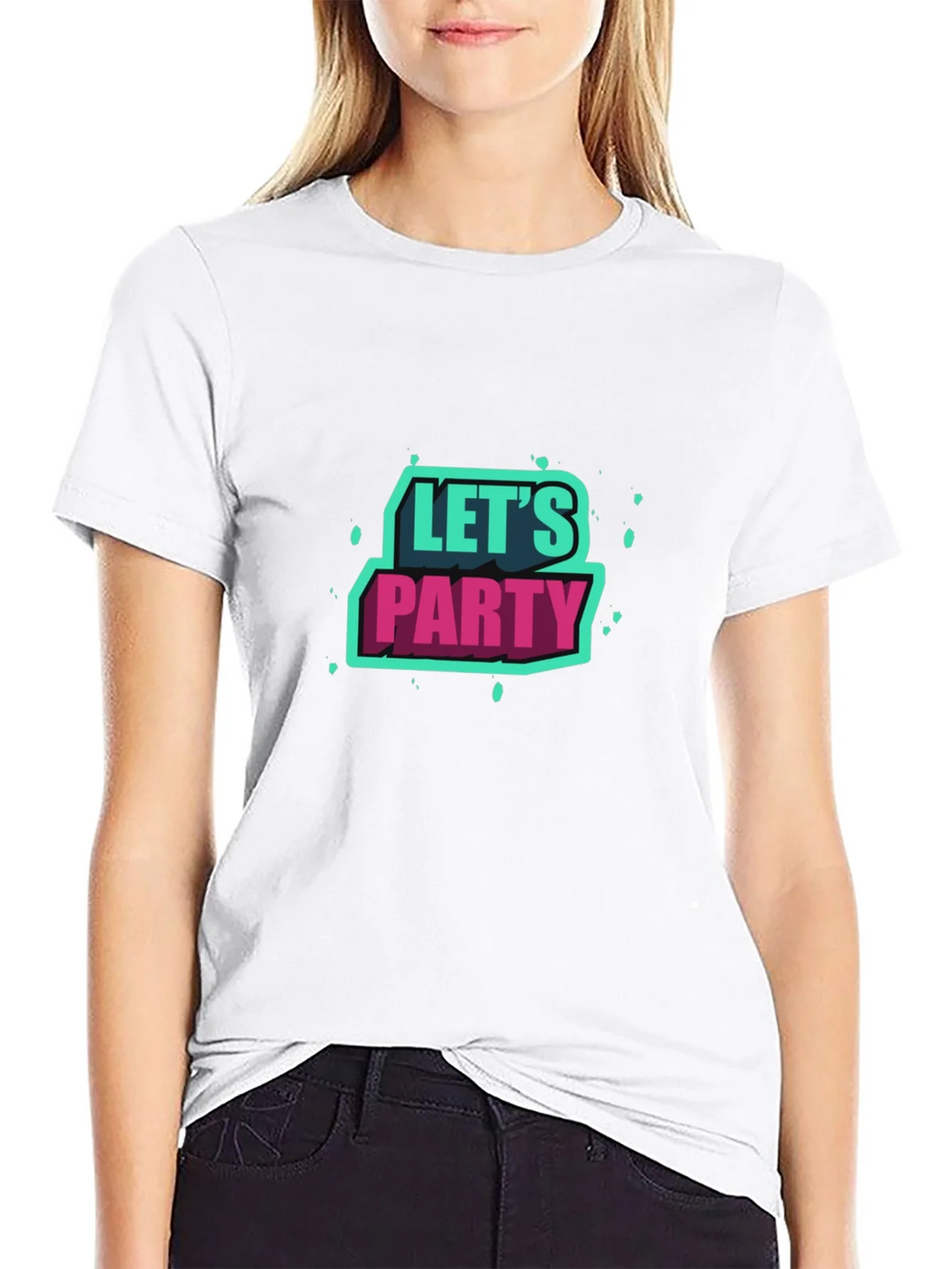 Lets Party Graphic Tee - Black Short Sleeve product image 8