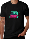 Lets Party Graphic Tee - Black Short Sleeve product image 1