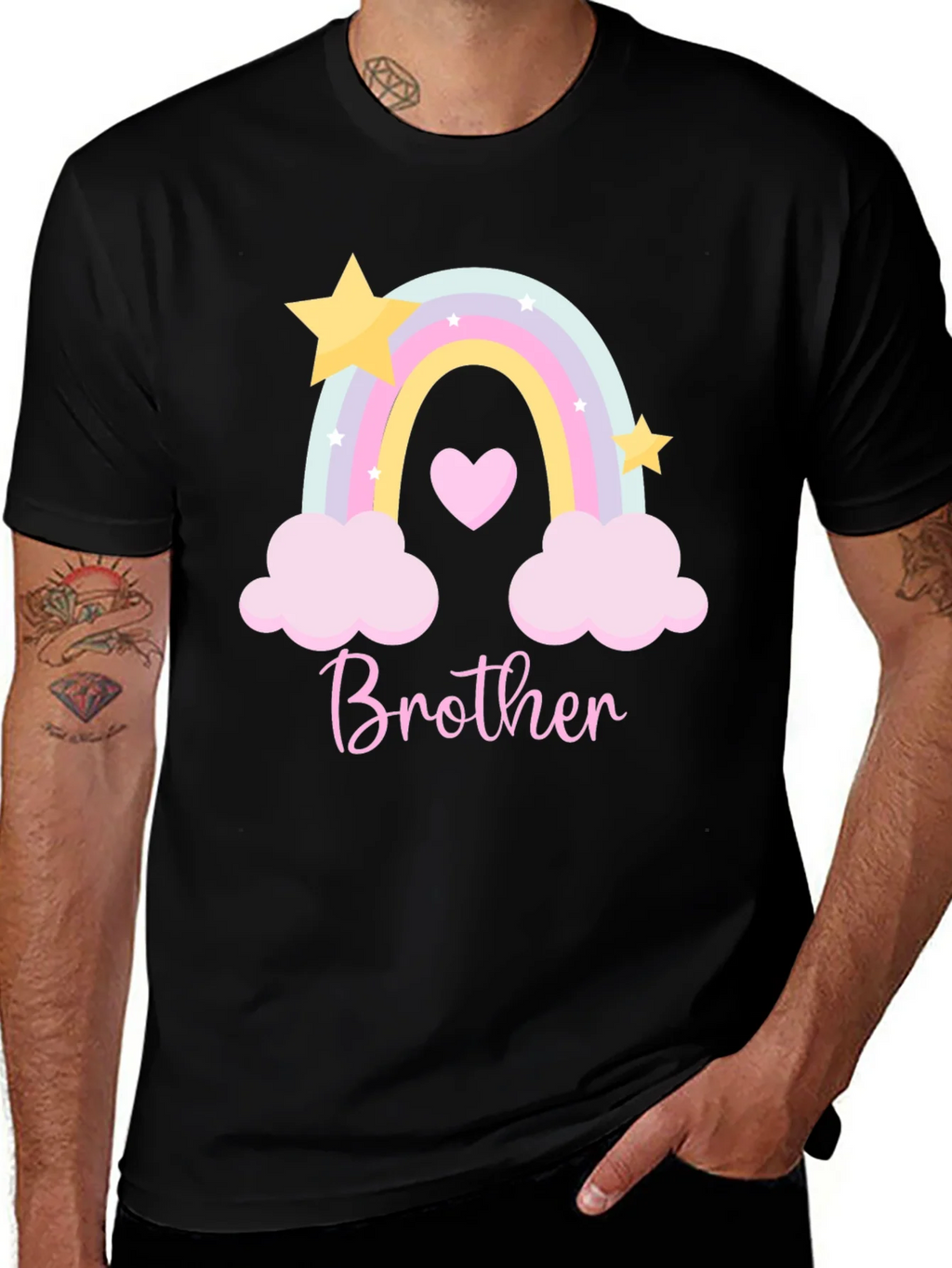Brother Rainbow Graphic Tee product image 1