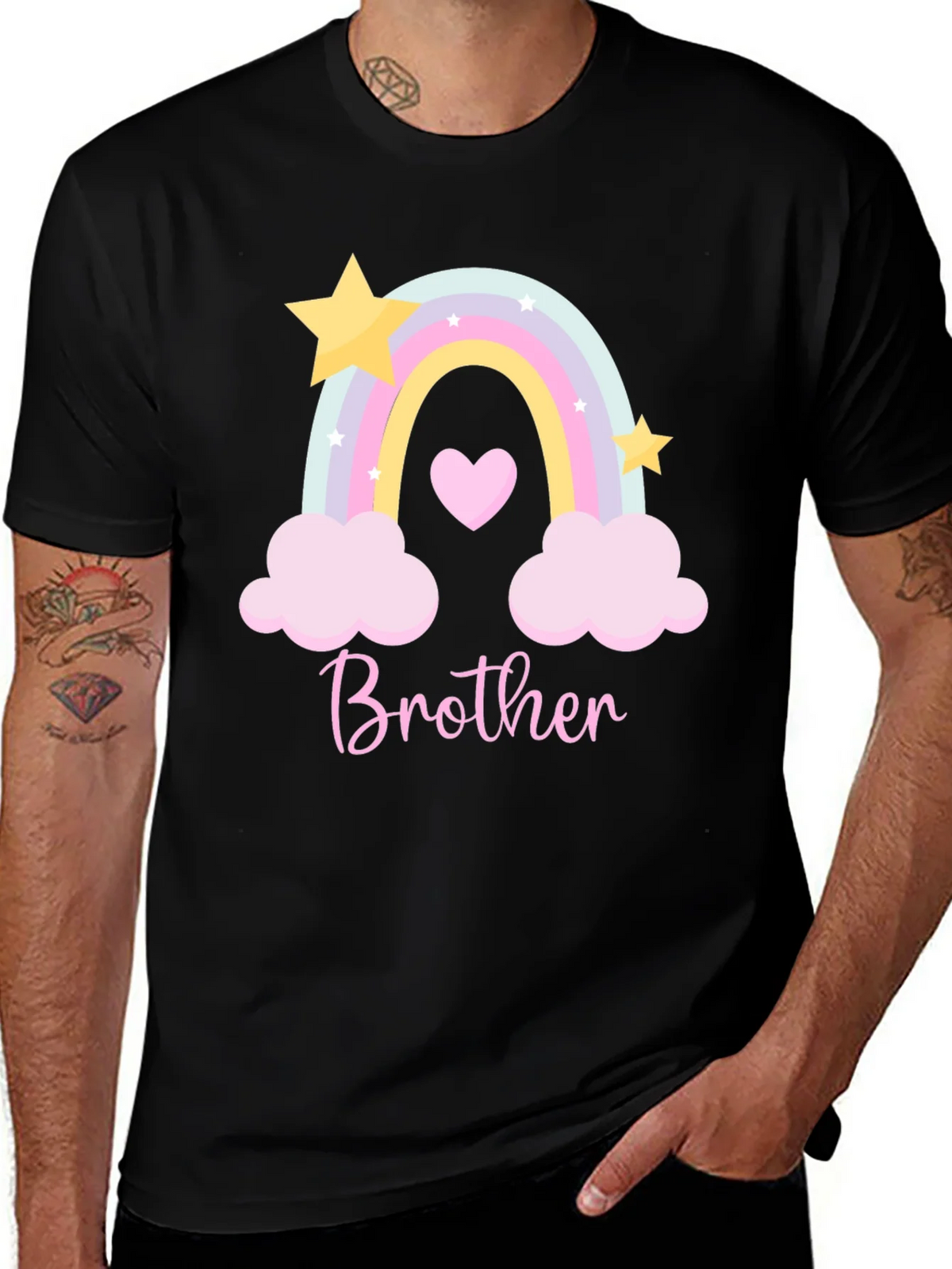 Brother Rainbow Graphic Tee product image 1