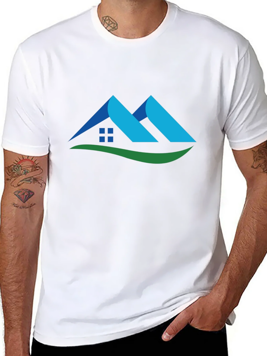 Modern Home Design Black T-Shirt product image 7