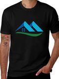 Modern Home Design Black T-Shirt product image 1