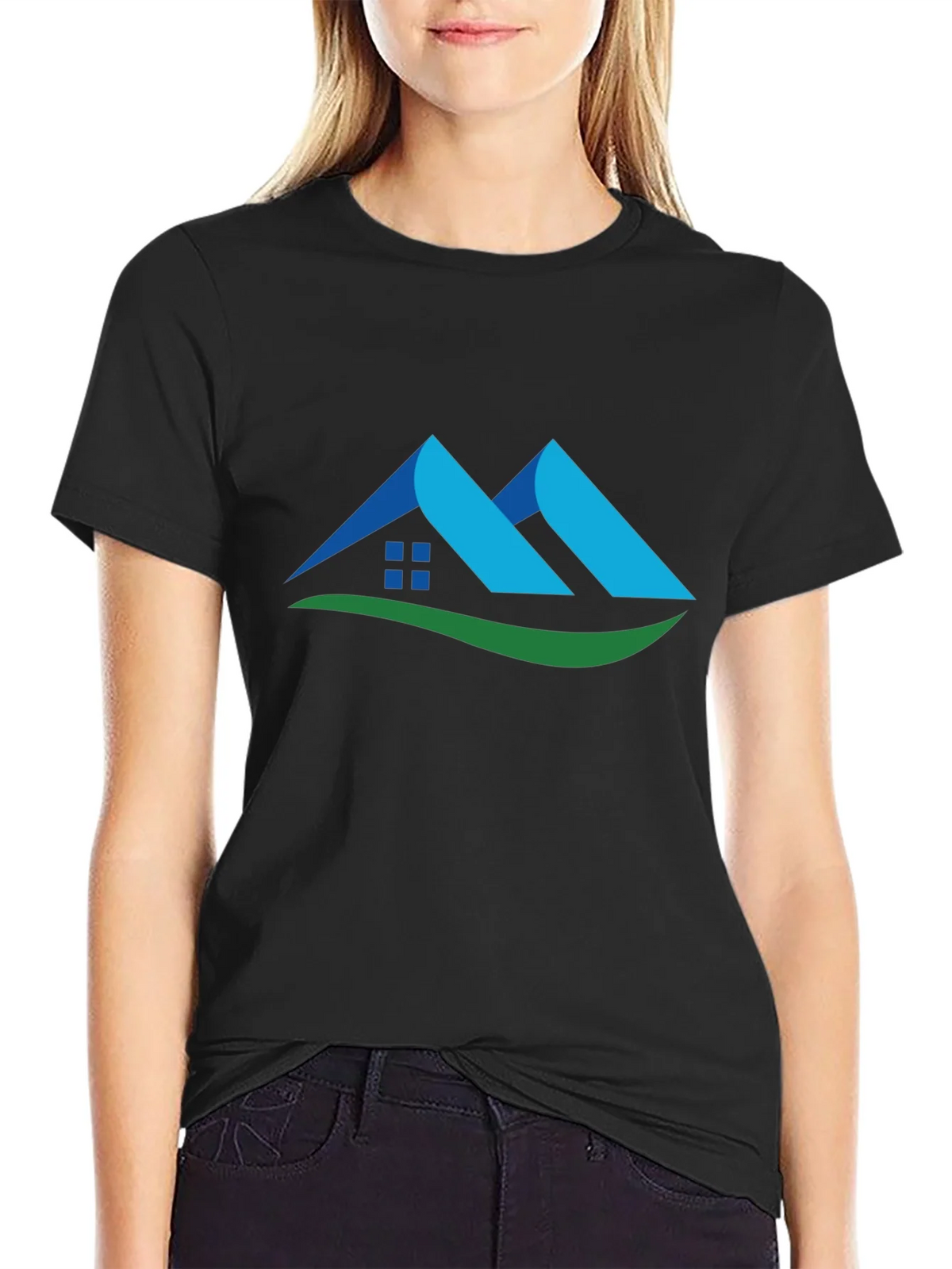 Modern Home Design Black T-Shirt product image 2