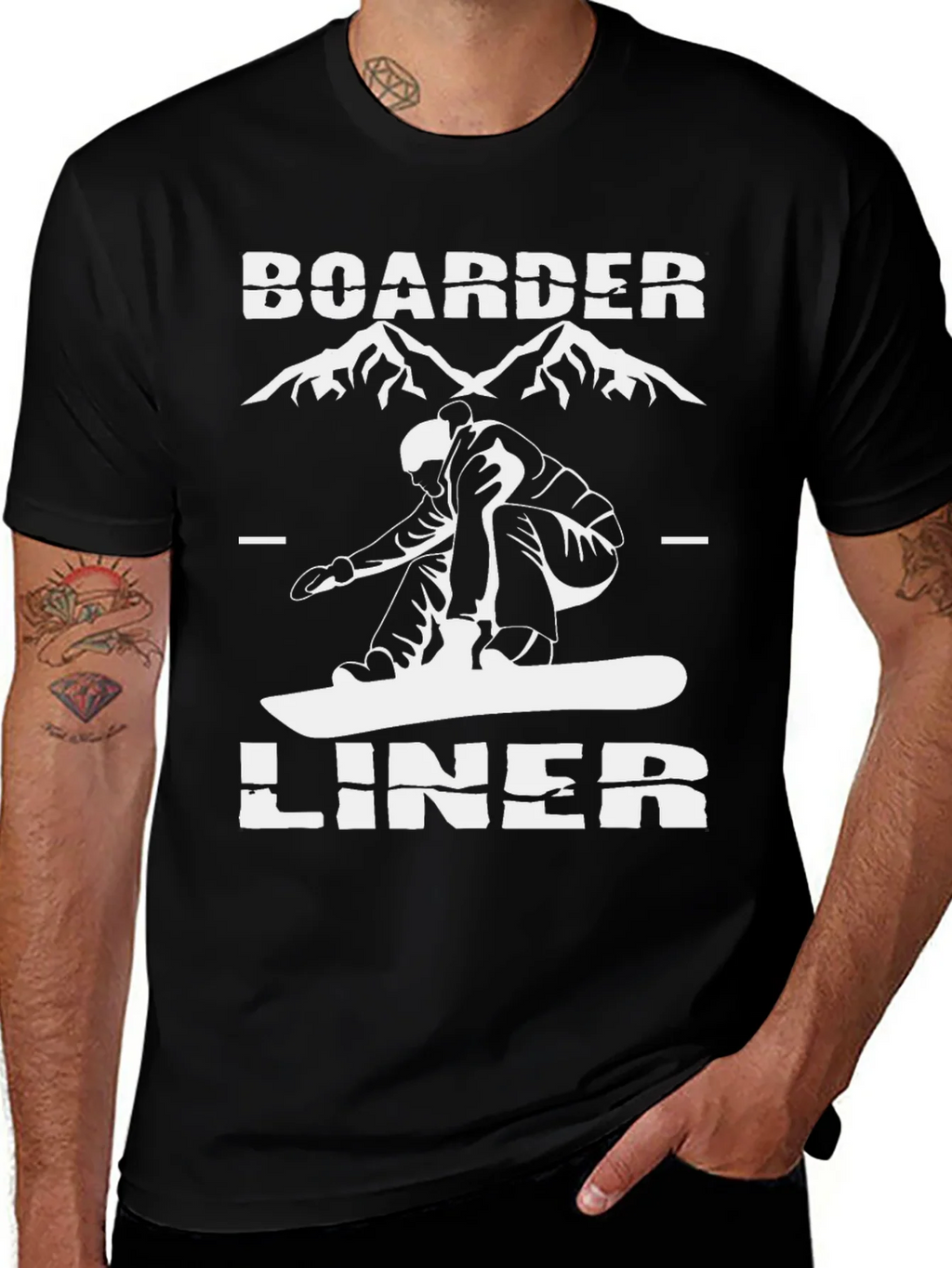 Boarder Liner Graphic Tee - Snowboarder T-Shirt product image 1