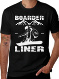 Boarder Liner Graphic Tee - Snowboarder T-Shirt product image 1