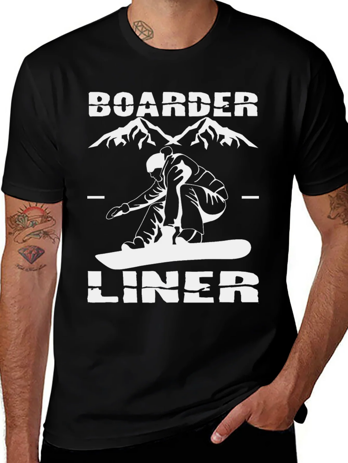 Boarder Liner Graphic Tee - Snowboarder T-Shirt product image 1
