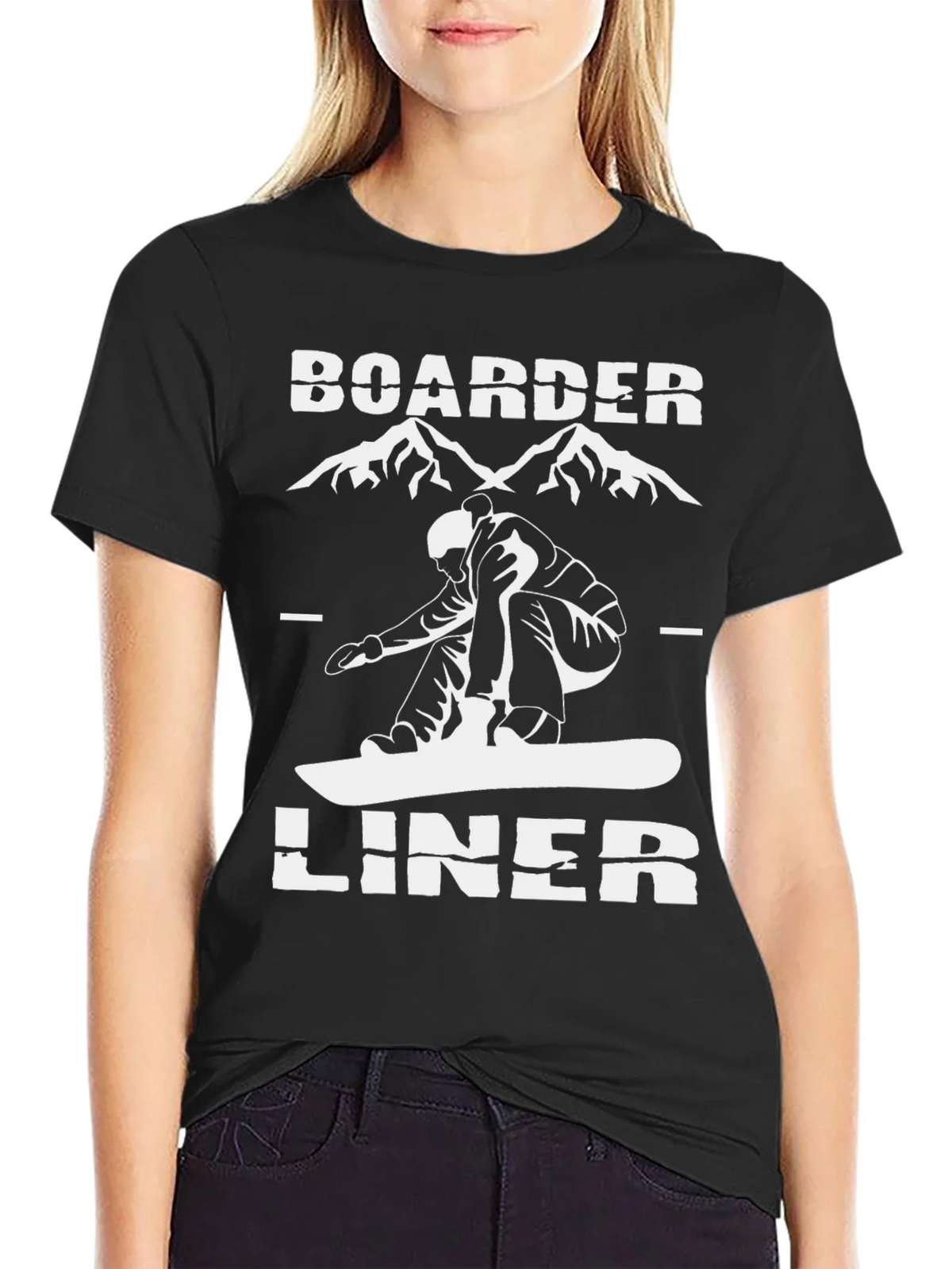 Boarder Liner Graphic Tee - Snowboarder T-Shirt product image 2