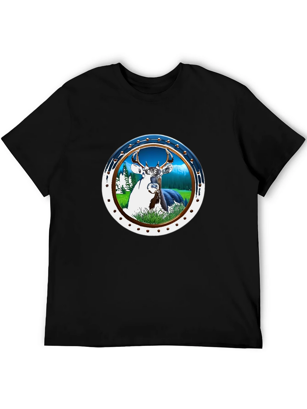 Deer Graphic T-Shirt - Nature Scene Tee product image 5