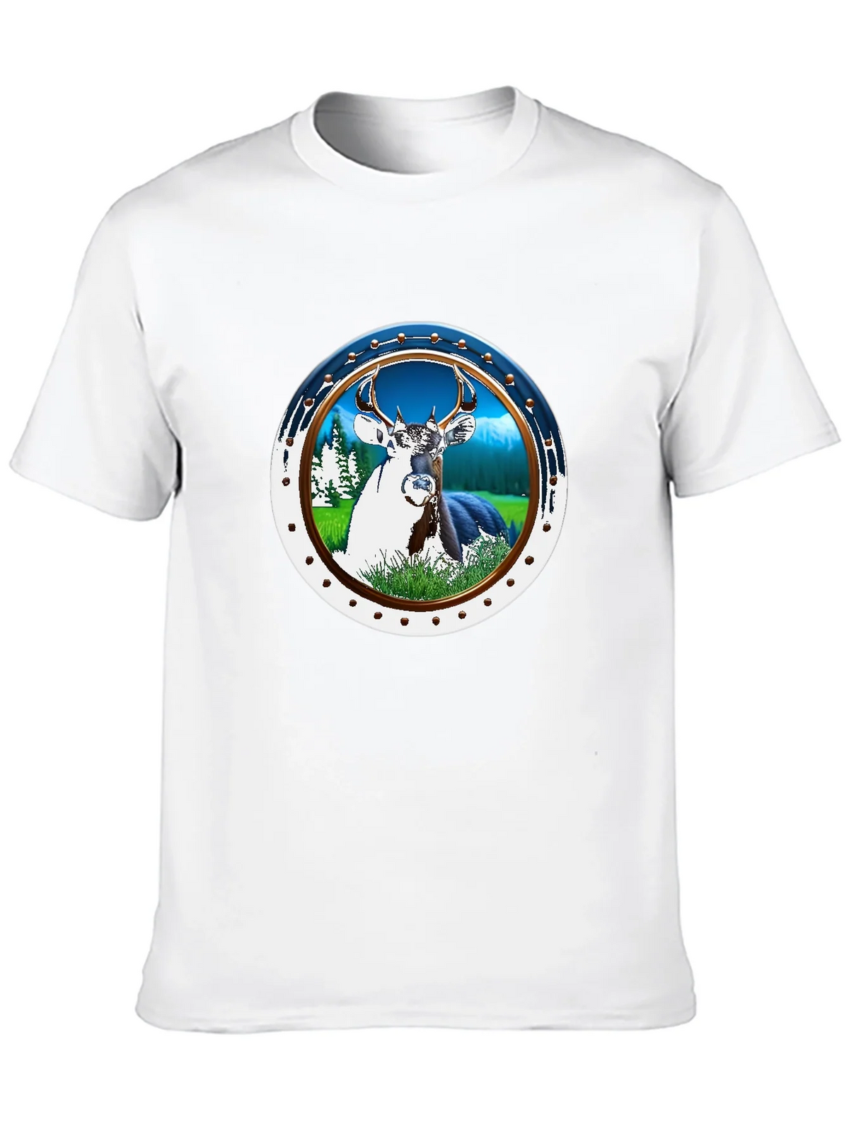 Deer Graphic T-Shirt - Nature Scene Tee product image 9