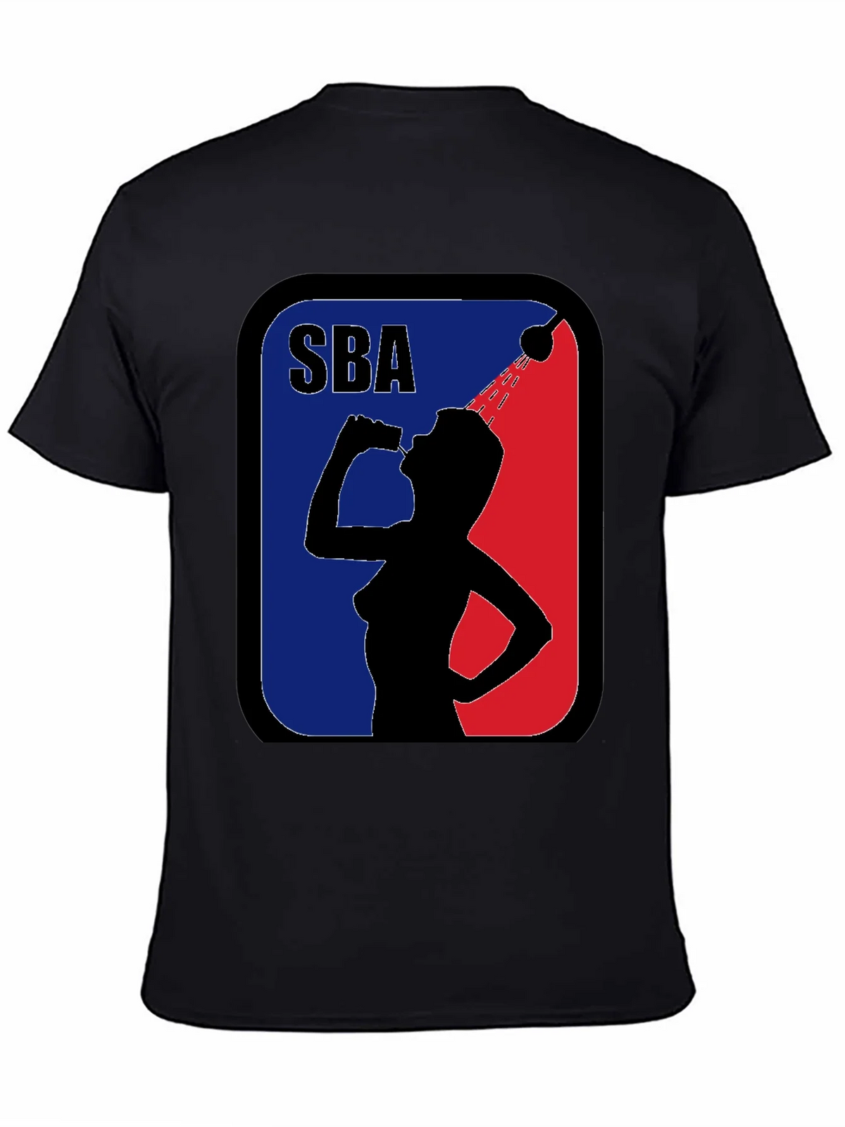 SBA Funny Parody Black Graphic T-Shirt product image 3