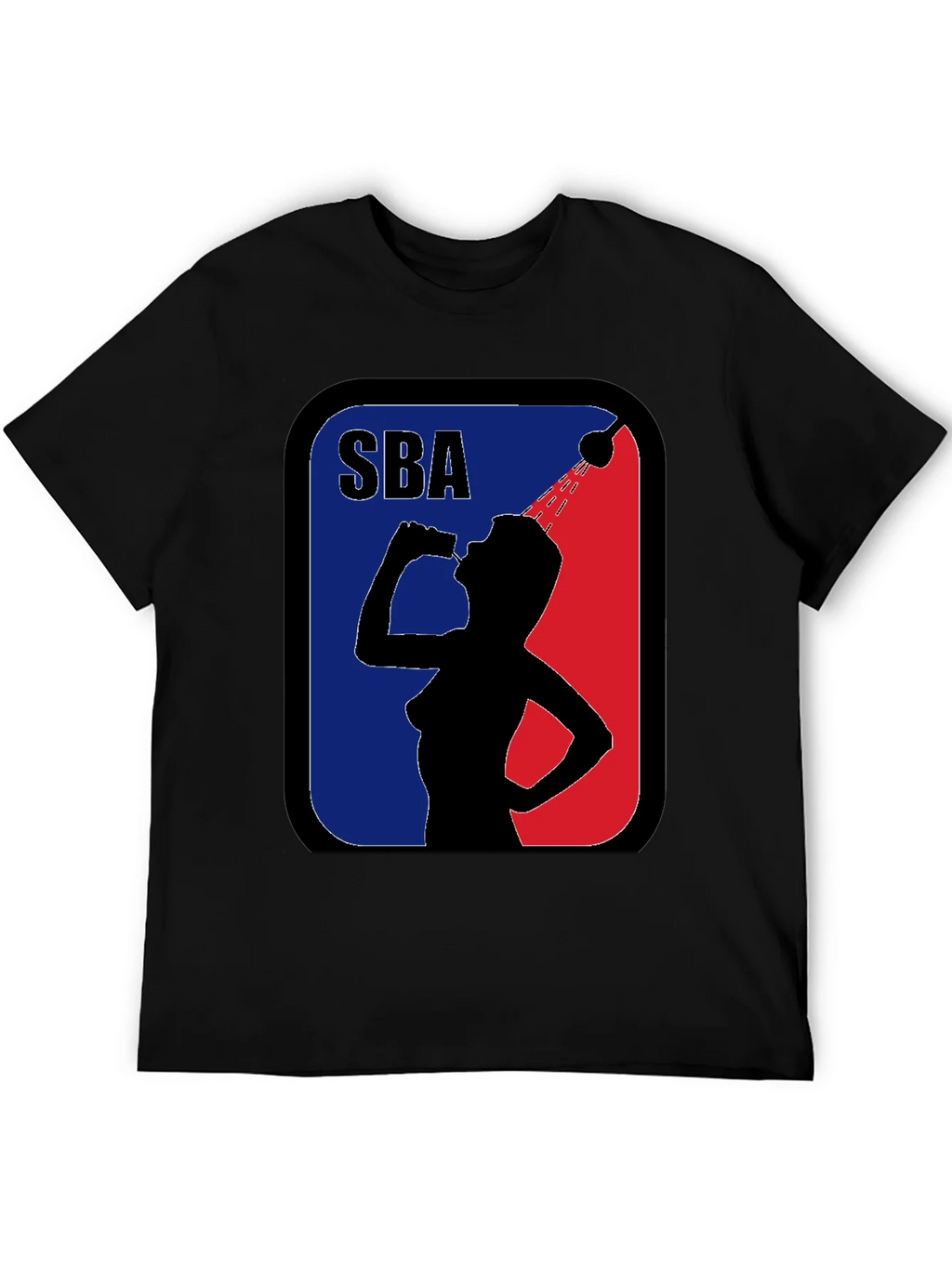SBA Funny Parody Black Graphic T-Shirt product image 4