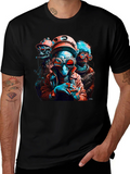 Retro Sci-Fi Alien Crew Graphic T-Shirt product image 1