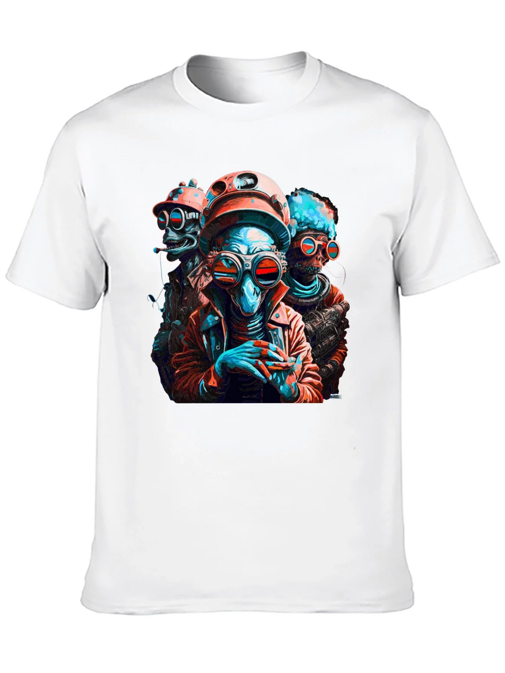 Retro Sci-Fi Alien Crew Graphic T-Shirt product image 8