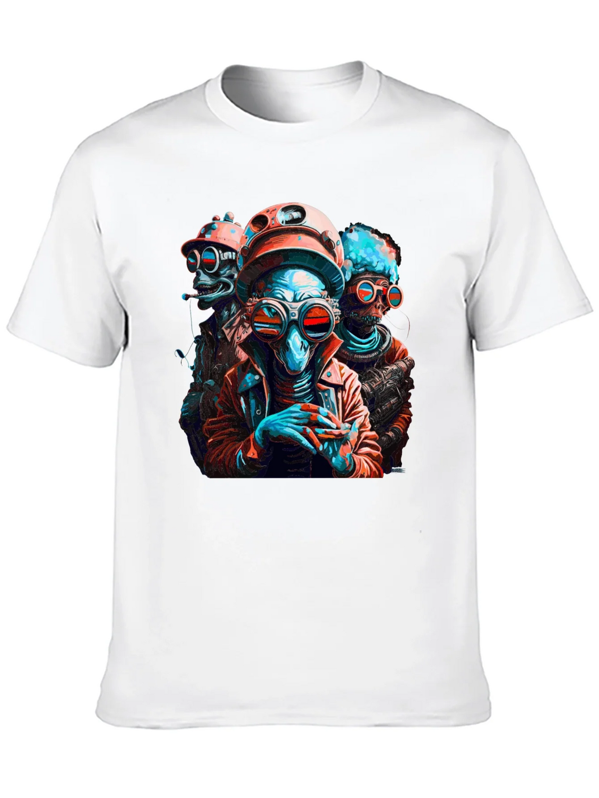 Retro Sci-Fi Alien Crew Graphic T-Shirt product image 8