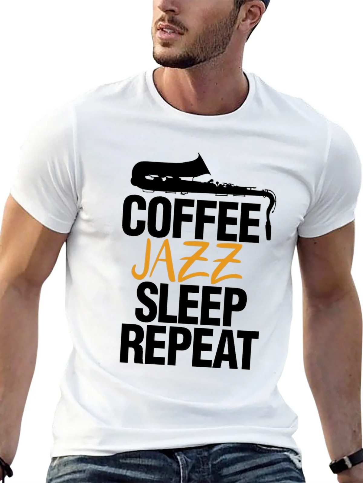 Coffee Jazz Sleep Repeat T-Shirt product image 8