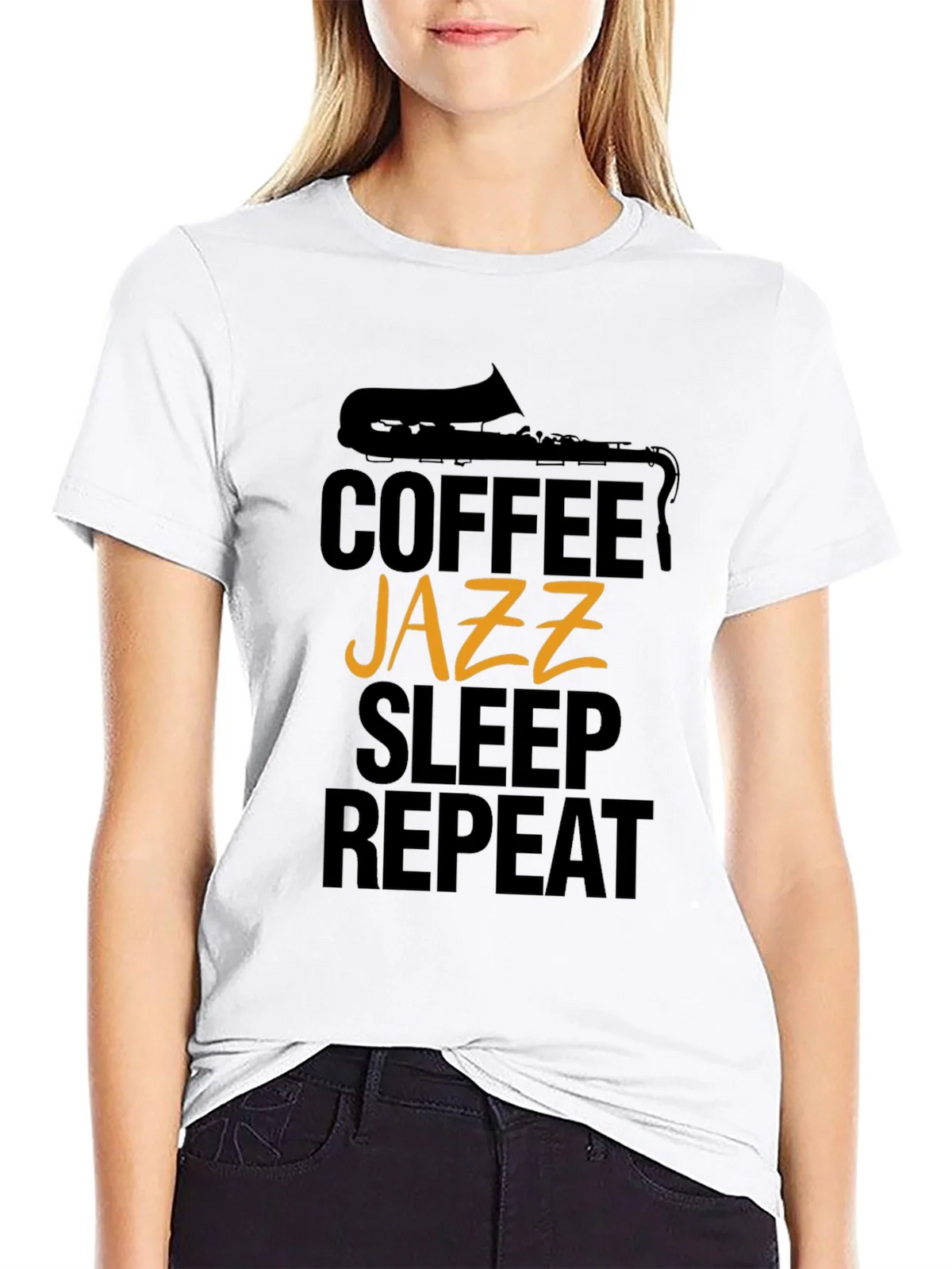 Coffee Jazz Sleep Repeat T-Shirt product image 6