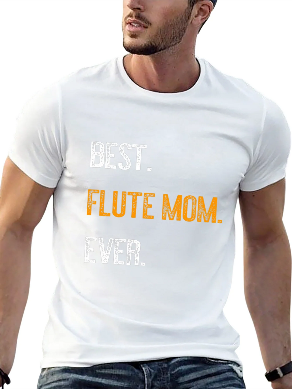 Best Flute Mom Ever Graphic T-Shirt product image 12