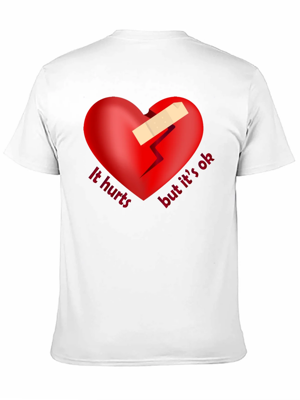 It Hurts But Its Ok Graphic Tee - Black product image 9