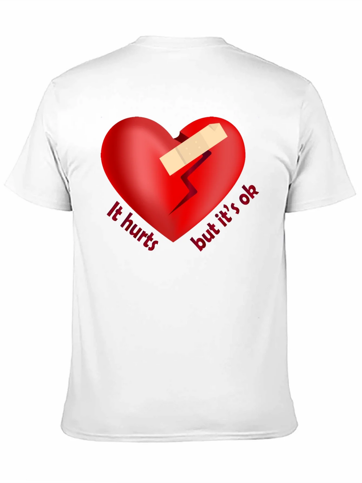 It Hurts But Its Ok Graphic Tee - Black product image 9