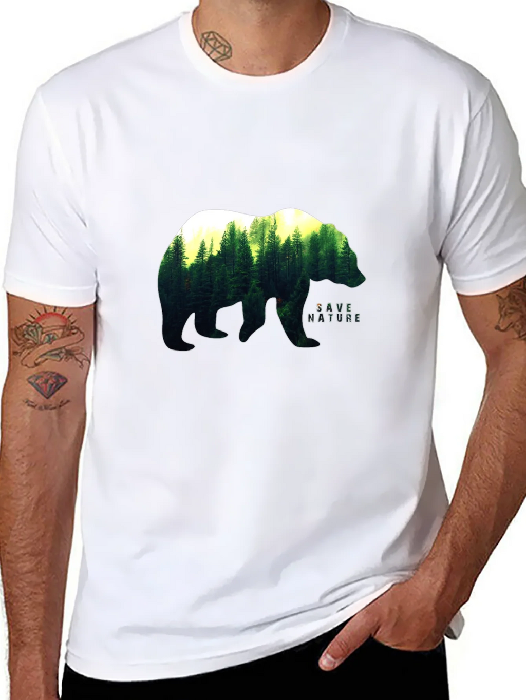 Save Nature Bear T-Shirt product image 7
