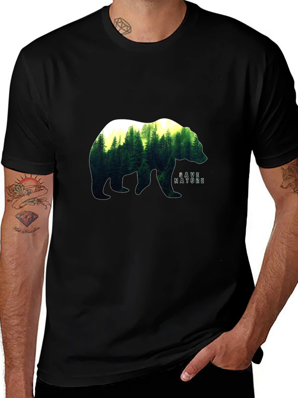 Save Nature Bear T-Shirt product image 1