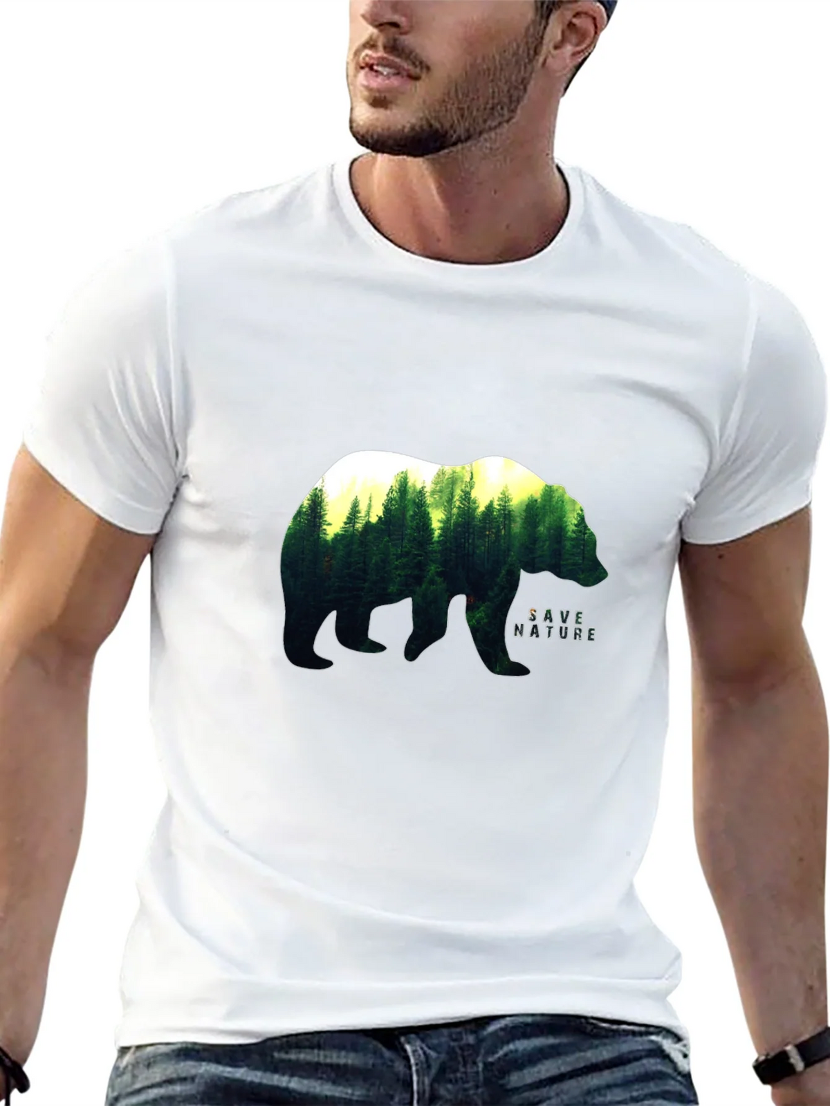 Save Nature Bear T-Shirt product image 12