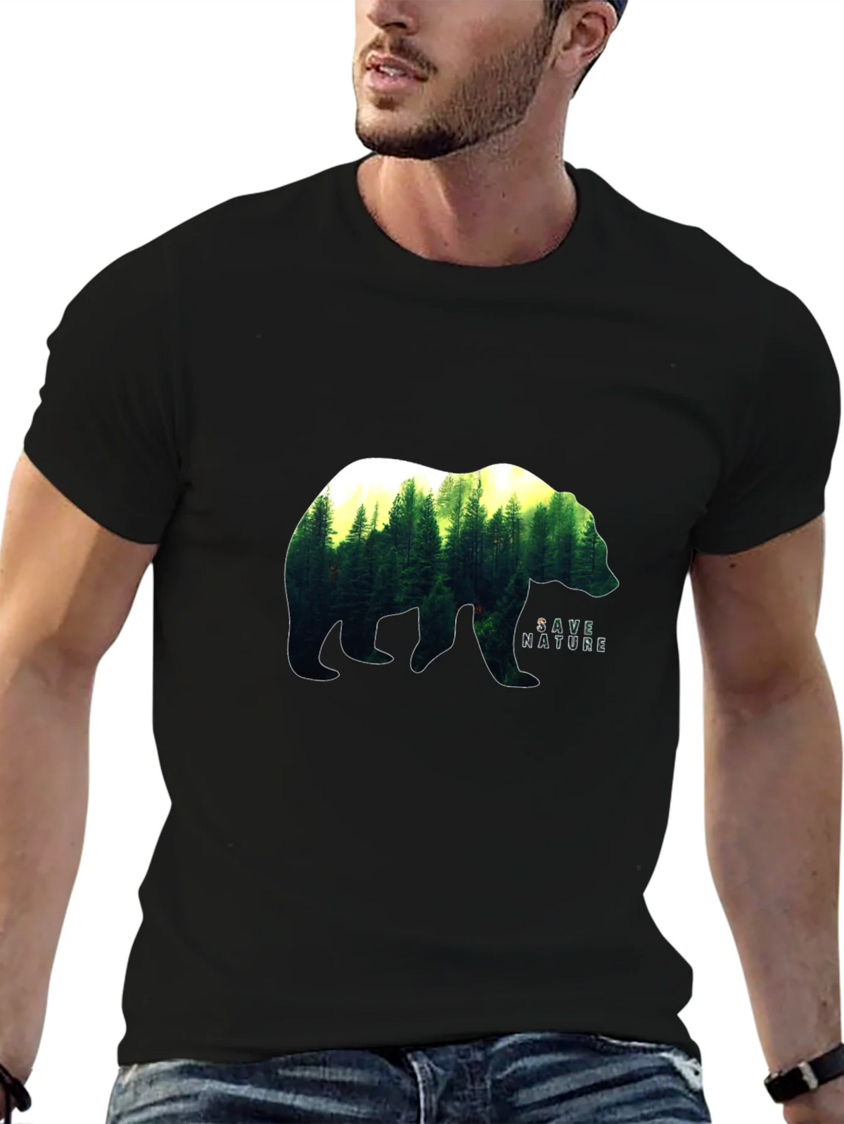 Save Nature Bear T-Shirt product image 6