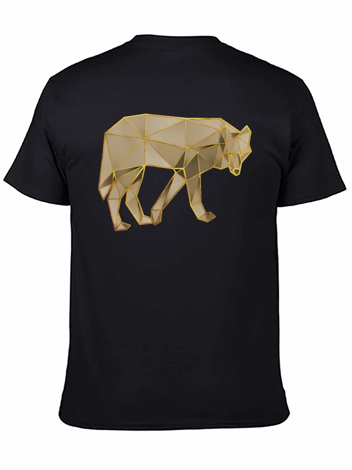 Geometric Wolf Graphic Tee - Stylish Minimalist Design product image 4