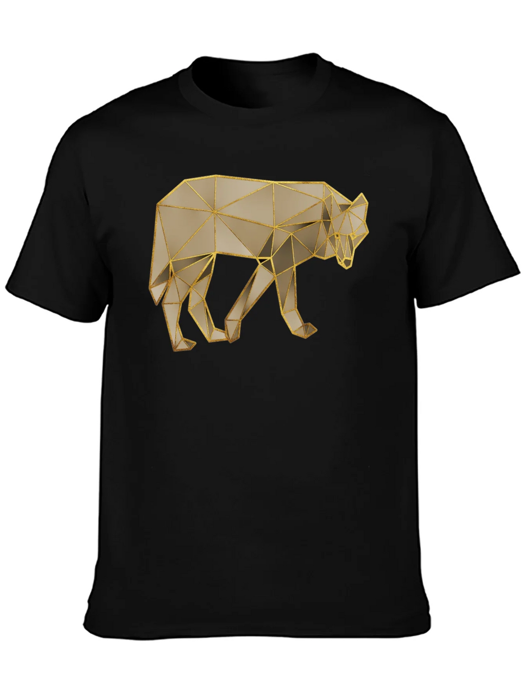 Geometric Wolf Graphic Tee - Stylish Minimalist Design product image 3