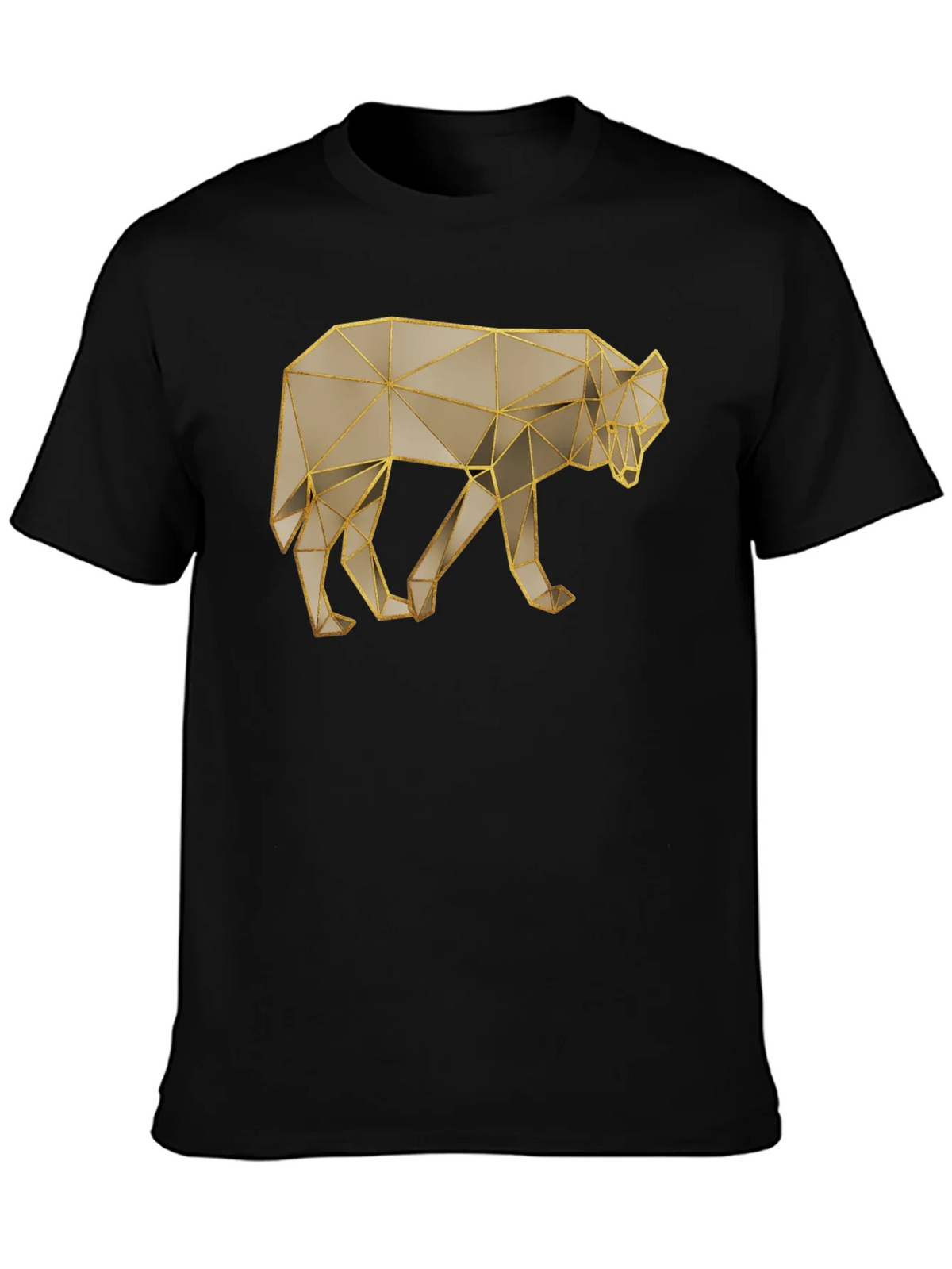 Geometric Wolf Graphic Tee - Stylish Minimalist Design product image 3