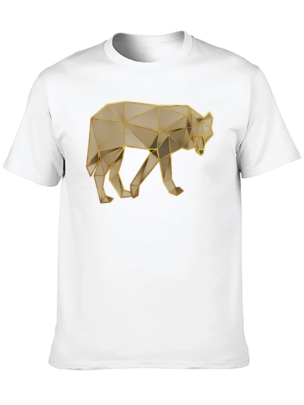 Geometric Wolf Graphic Tee - Stylish Minimalist Design product image 9