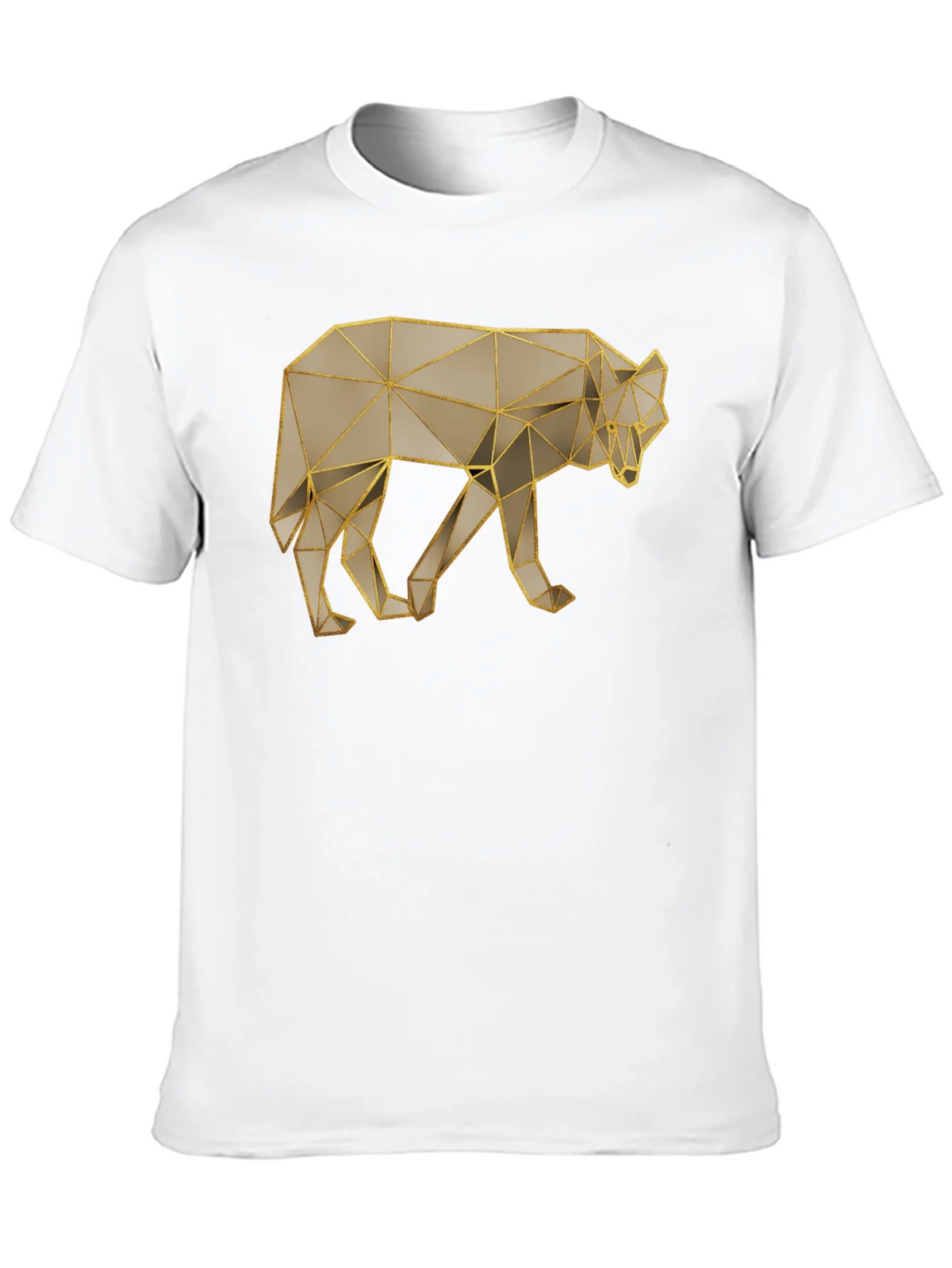 Geometric Wolf Graphic Tee - Stylish Minimalist Design product image 9