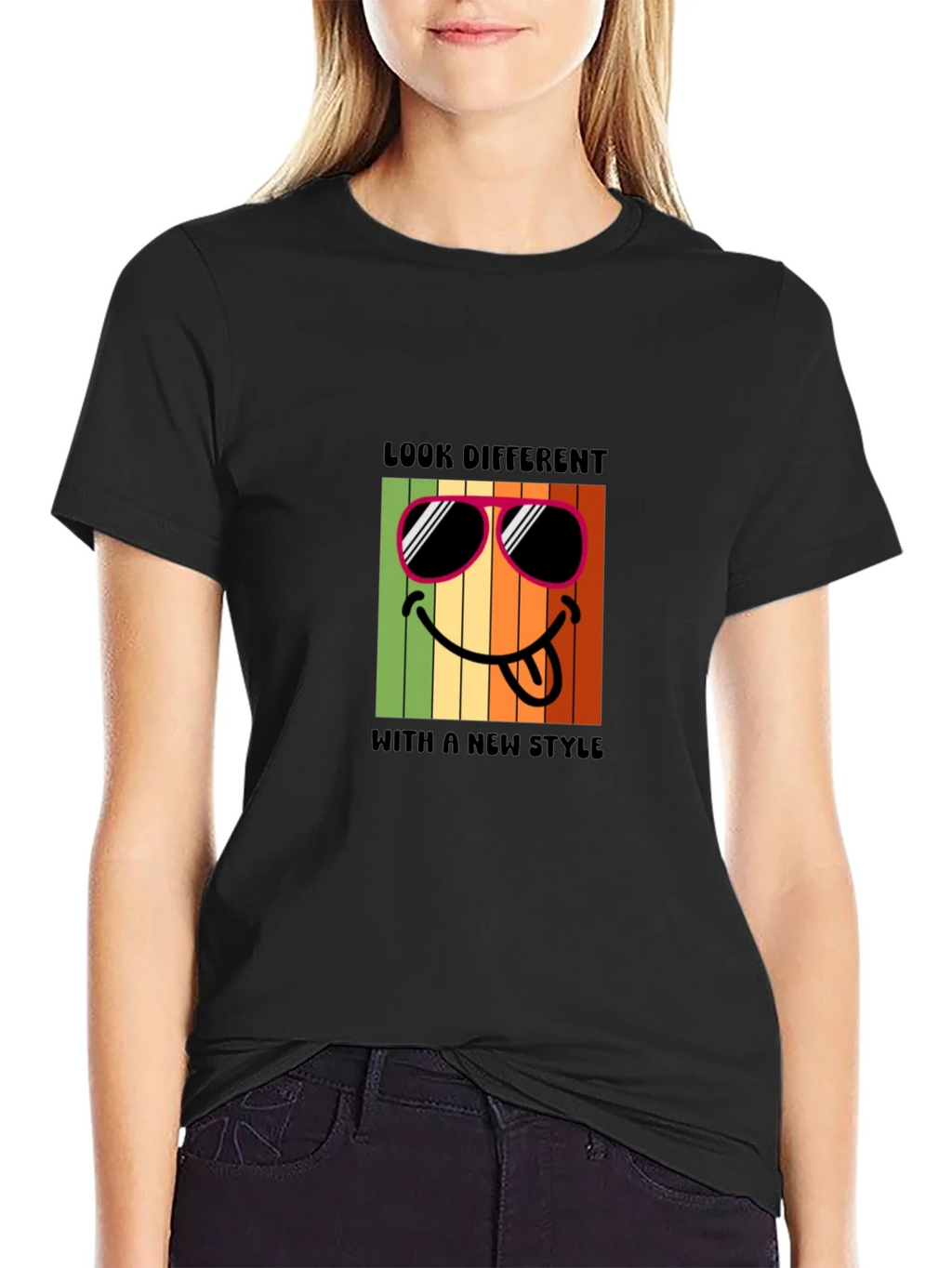Cool Smiley Face Graphic T-Shirt product image 2