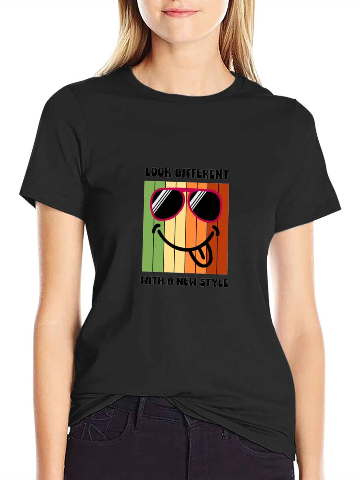 Cool Smiley Face Graphic T-Shirt product image 2