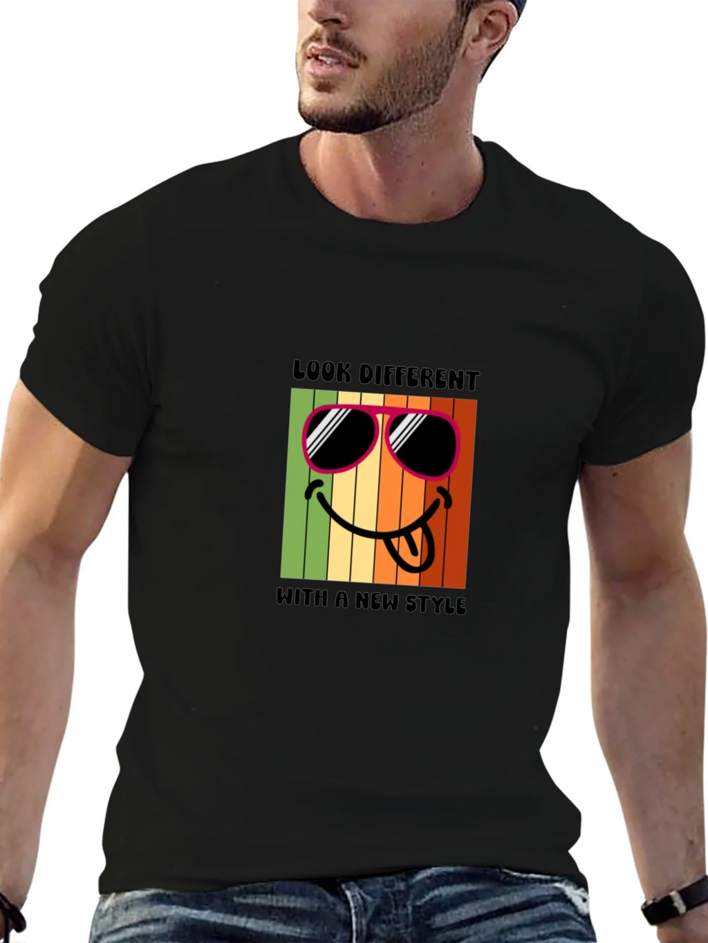 Cool Smiley Face Graphic T-Shirt product image 6