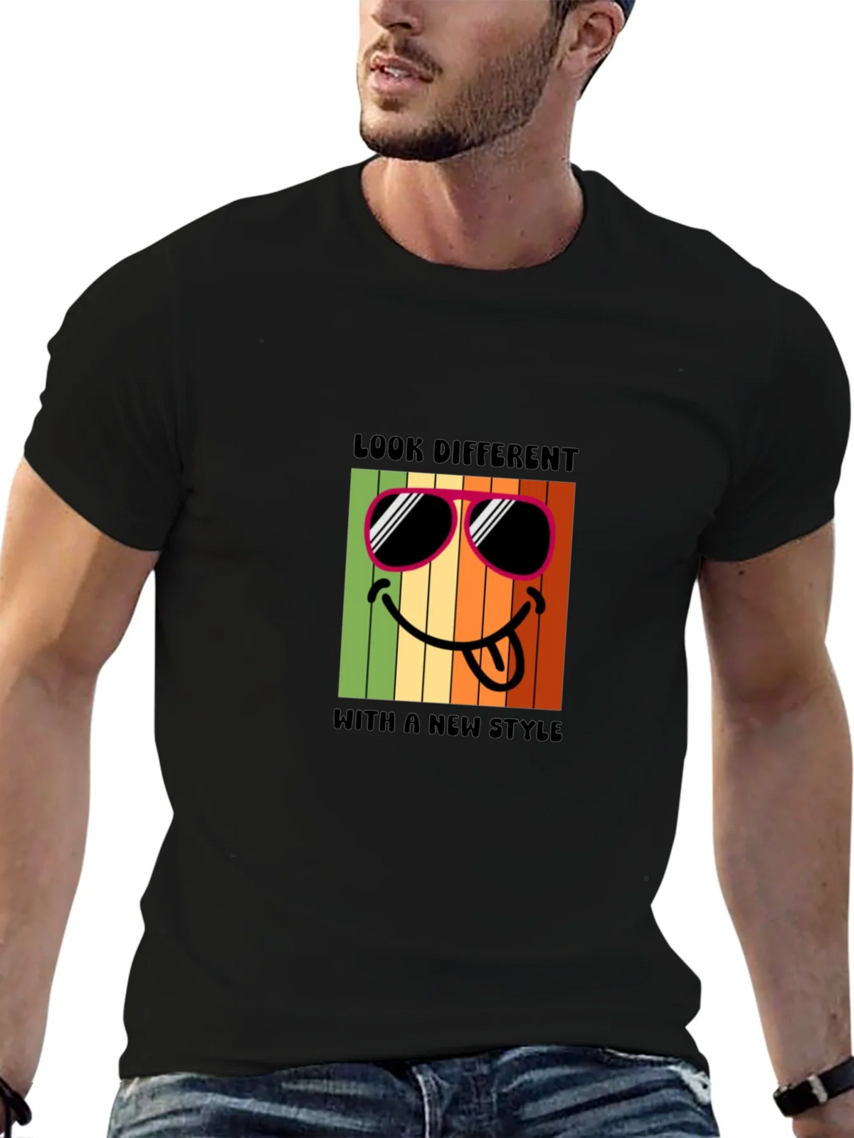 Cool Smiley Face Graphic T-Shirt product image 6