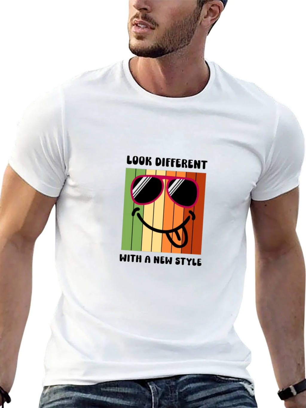 Cool Smiley Face Graphic T-Shirt product image 12