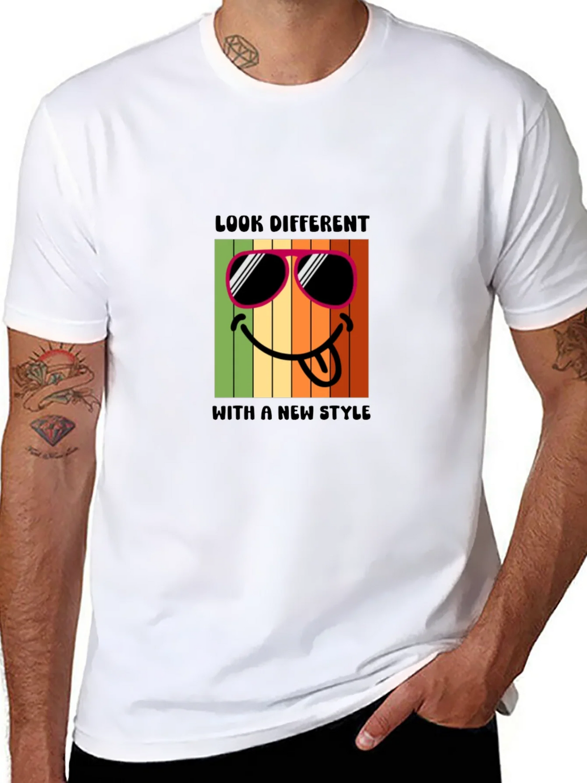 Cool Smiley Face Graphic T-Shirt product image 7