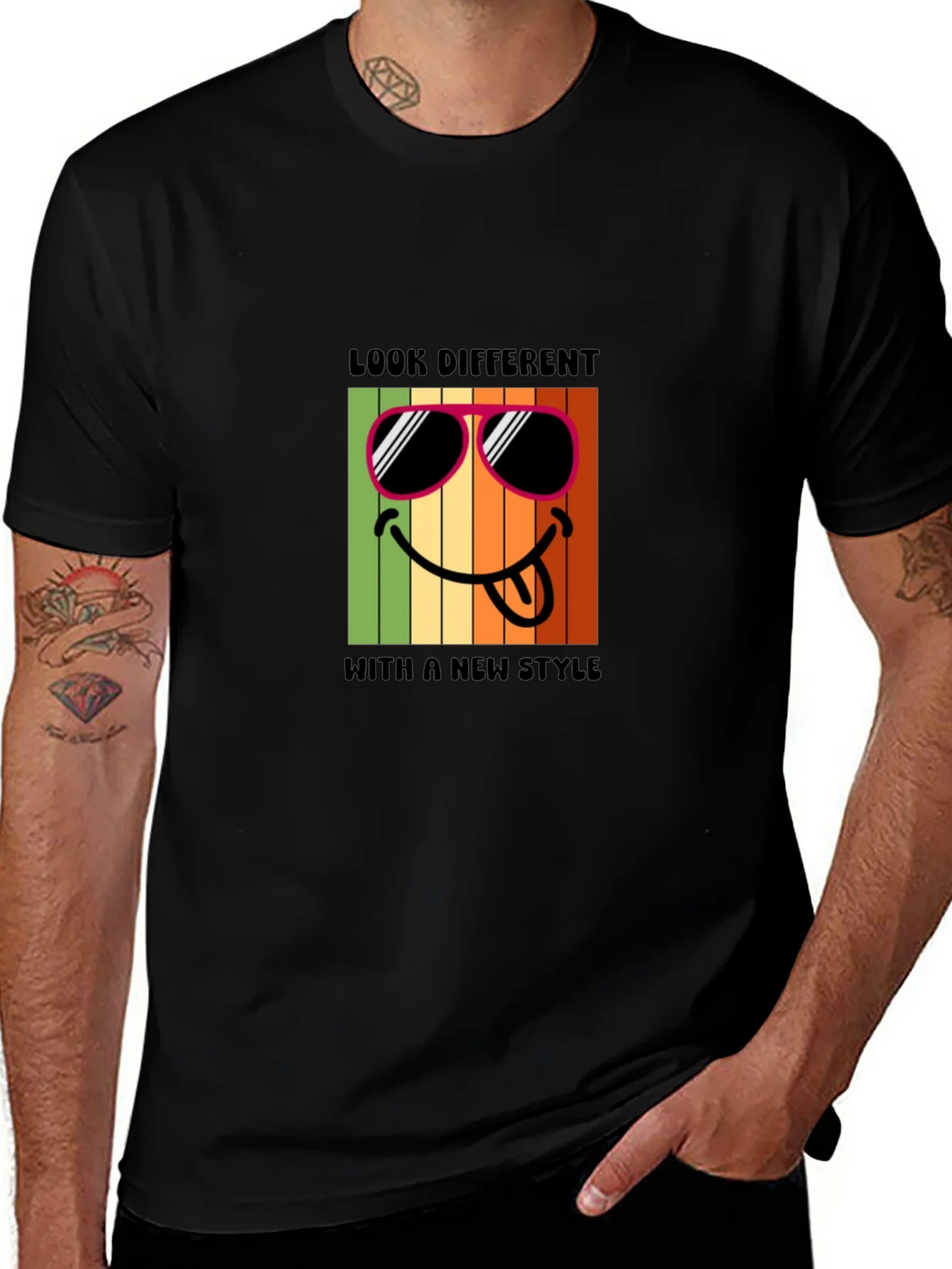Cool Smiley Face Graphic T-Shirt product image 1