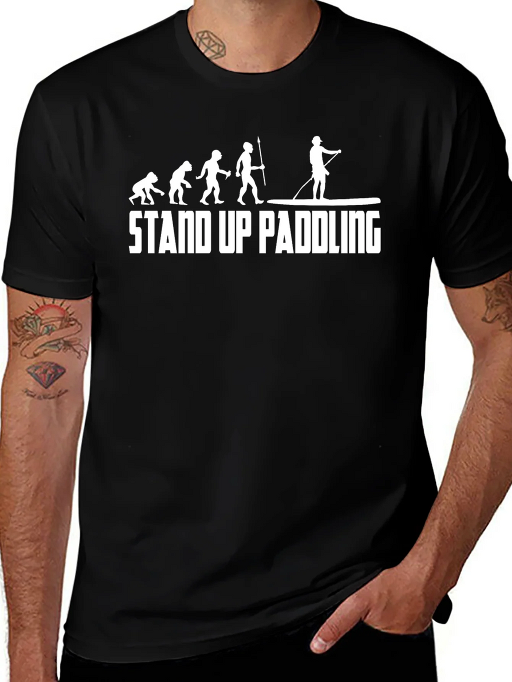 Evolution Stand Up Paddling T-Shirt - Black product image 1