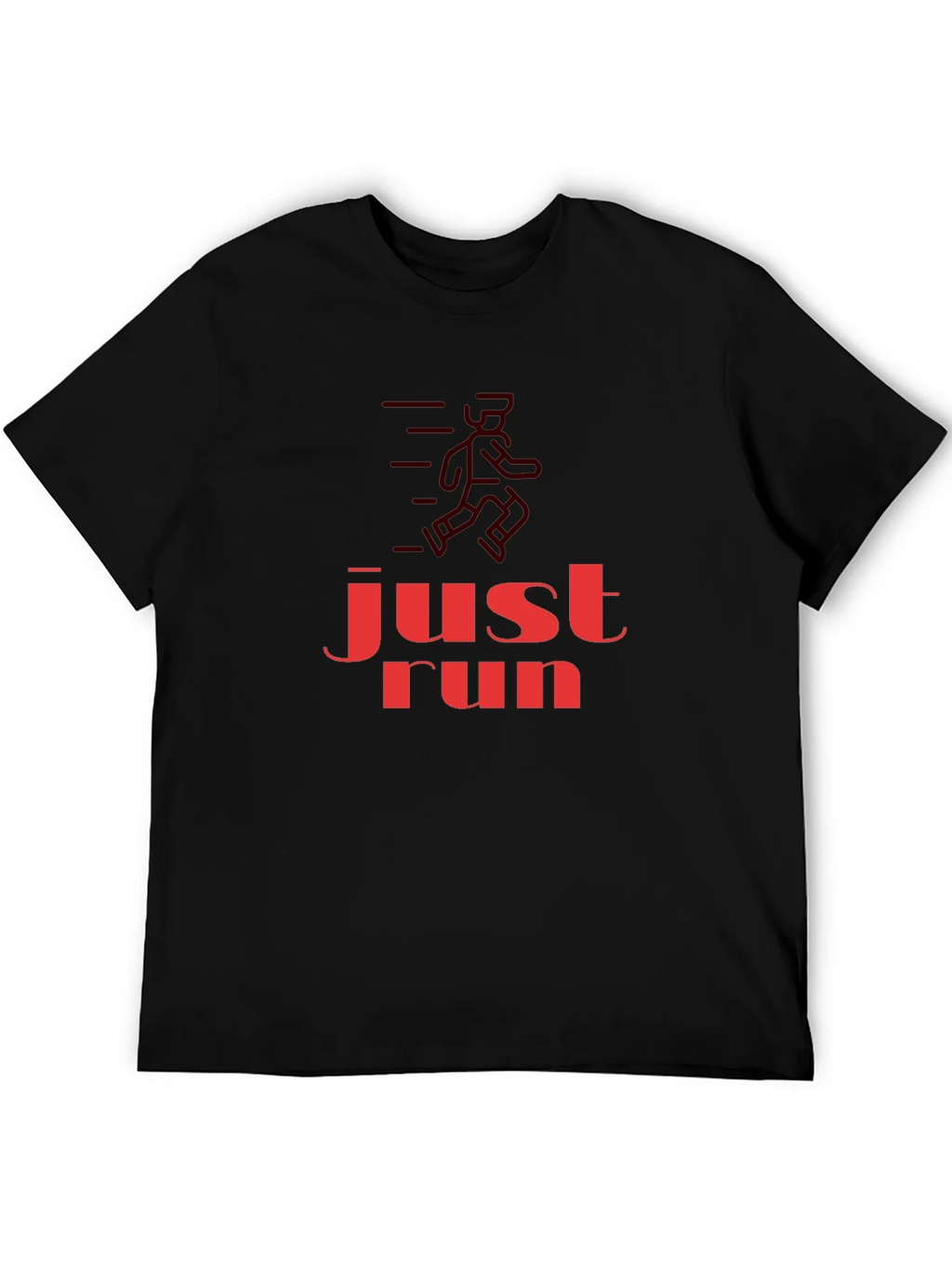 Just Run Graphic T-Shirt - Black product image 5