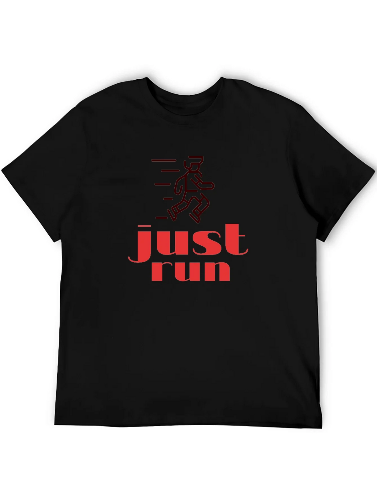 Just Run Graphic T-Shirt - Black product image 5