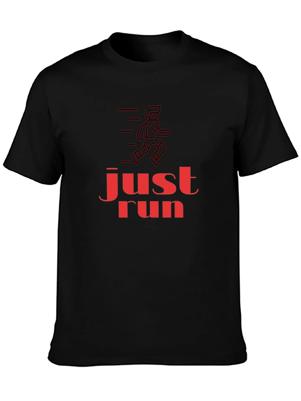 Just Run Graphic T-Shirt - Black product image 3