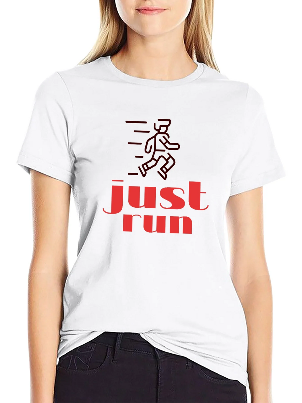 Just Run Graphic T-Shirt - Black product image 8
